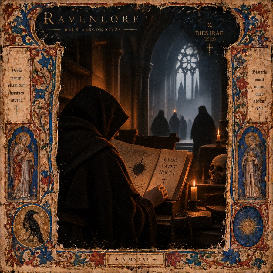 Illuminated manuscript artwork for Dies Irae, 1523